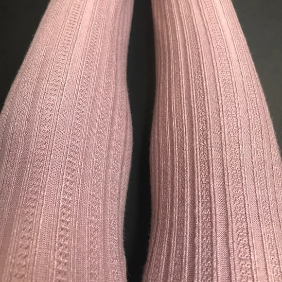 Handmade Long Purple Knit Leg Warmers Sweater Knee Socks Thigh Highs Leggings - Picture 4 of 5